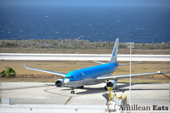 KLM Airbus A330 - taxiing at Curacao Airport